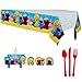 Another Dream Sesame Street Mega Birthday Party Pack with Decorations for 16 with Plates, Napkins, Cups, Tablecover, Candles, Cutlery, Swirls, Birthday Banner and Exclusive Pin