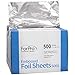 ForPro Embossed Foil Sheets 500S, Pop-Up Dispenser, 5 W x 10.75 L Inches, 6000-Count (Pack of 12, 500 Foil Sheets)