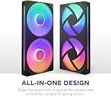 NZXT F240 RGB Core 240mm Single-Frame Fan Unit 2x120mm RGB Fans view 3