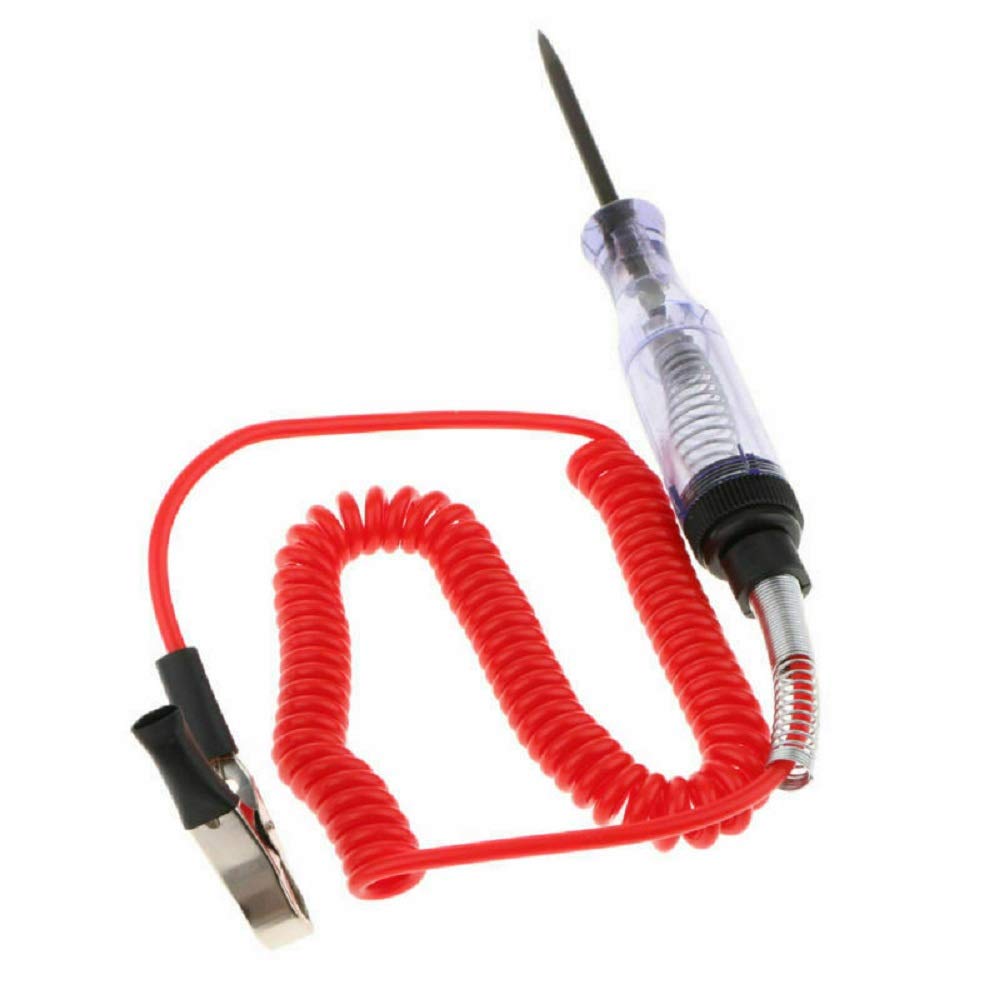 SUNWAN H843316 Car Electric Circuit Tester - Led Light Test Probe Pen with Alligator Clip 6V / 12V/ 24V for Auto Cars