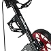 Caddymatic Golf Pro Lite 3 Wheel Golf Cart Black/Red