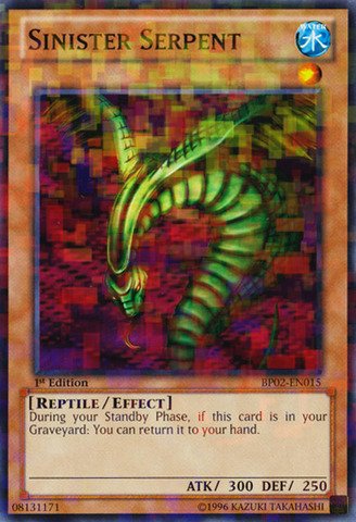 Yu-Gi-Oh! - Sinister Serpent (BP02-EN015) - Battle Pack 2: War of the Giants - 1st Edition - Mosaic Rare