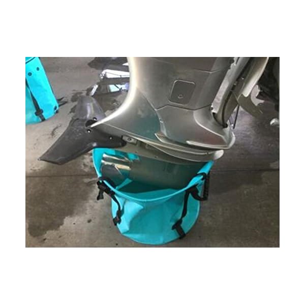 Krazywolf Outboard Engine Flush Bag Collapsable Portable Suit 70 Hp To