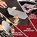 HaSteeL Metal Spatula Set of 5, Stainless Steel Grill Spatula & Griddle Scraper - Multipurpose Griddle Accessories for BBQ Hibachi Teppanyaki Flat Top Cooking, Riveted Handle & Dishwasher Safe