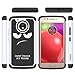 Moto E4 Case, LEEGU [Shock Absorption] Dual Layer Heavy Duty Protective Silicone Plastic Cover Rugged Case for Motorola Moto E 4th Generation (USA Version XT1768) - Don't Touch My Phone