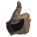 Biltwell GL-LRG-BR-OR Moto Gloves (Brown/Orange, Large)