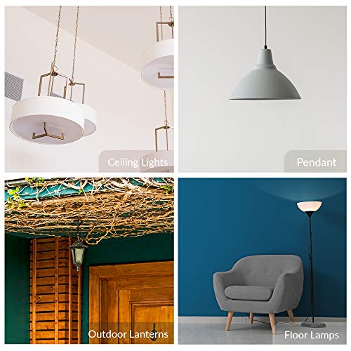 Simba Lighting LED GU24 A19 Light Bulb 9W 60W to 75W Replacement 120V 2 Prong Twist and Lock Base for Ceiling Lights, Pendants, Outdoor Lanterns, Floor Lamps, Non-Dimmable, 5000K Daylight, Pack of 4 - Thumbnail 4