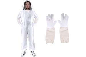 XGGYA Bee Suit Series,One-Piece Full Set of Clothing with Gloves,Polycotton Material is More Assured