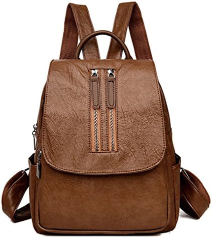 Himaleyaz Soft Lady Casual Backpack For Work Popular University Girls Backpack Medium Large Capacity Brown