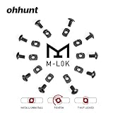 ohhunt Replacement Set 10 Sets Pack Steel M-LOK T-Nut Standard Screw for Rail Sections (10 x Screws and 10 x Nuts)