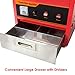 Clevr Large Commercial Cotton Candy Machine Party Candy Floss Maker Red