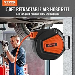 VEVOR Retractable Air Hose Reel, 3/8 IN x 50 FT