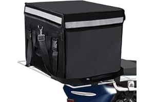 TooCust Large Insulated Food Delivery Bag with Fixed Base and Internal Frame, XXXL 20.5" x 16" x 16", Commercial Pizza Delivery Bag w/Divider, Waterproof & Foldable Catering Bag Food Deliveries, Black