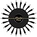 Xtava 44mm Natural Double Bristle Hair Brush - Volumizing and Detangling Blow Dryer Round Brush with Soft Boar Bristle - Professional Blow Drying Hair Brushes for Women with Fine Thick or Curly Hair