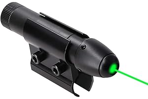Higoo Powerful Laser Dot Sight, Military Tactical Hunting Laser Scope, Green Laser Aiming Sight