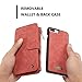 iPhone 8 Plus Case / iPhone 7 Plus Case XRPow Detachable Magnetic Leather Wallet Folio Flip Card Stand Case with Removable Slim Hard PC TPU Back Cover