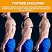 Back Posture Corrector for Women and Men, Adjustable Posture Support Clavicle Brace Trainer Upper Back Straightener with Two Pads for Hunchback, Slouching, Rounded Shoulder, Neck Pain Relief Black