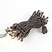 Novelty Lights 25 Feet 50 Clear Mini Christmas Lights, Brown Wire String, Traditional Vintage Brown Christmas Light, 6 Inch Spacing, Indoor/Outdoor UL Listed