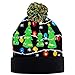 JOYIN Christmas Light-up Knitted Beanie Cap Ugly Sweater LED Lit-up Hat with 6 Flashing Modes Party Accessories Supplies