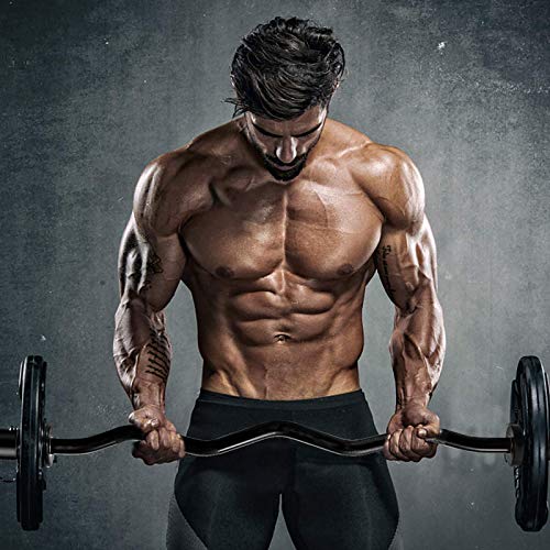 47-KurzhantelstangeCurlhantel-HantelstangeCurlstangeLanghantelstangeVerchromt-und-Geraendelt-mit-Federverschluessen-rutschfest-Hantel-Curlstange-SZ-StangeOlympia-HantelstangeSchwarz