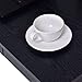 Tangkula Computer Drawer, Home Office Compact Efficient Laptop PC, Wood Workstation Desk,Writing Study Table, Black