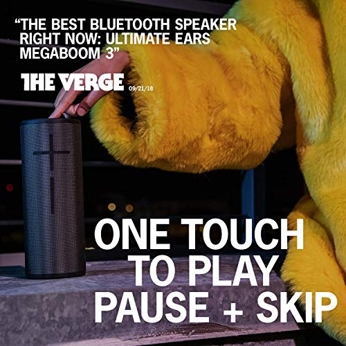 Ultimate Ears MEGABOOM 3 Portable Bluetooth Wireless Speaker (Waterproof) Night Black (Renewed)