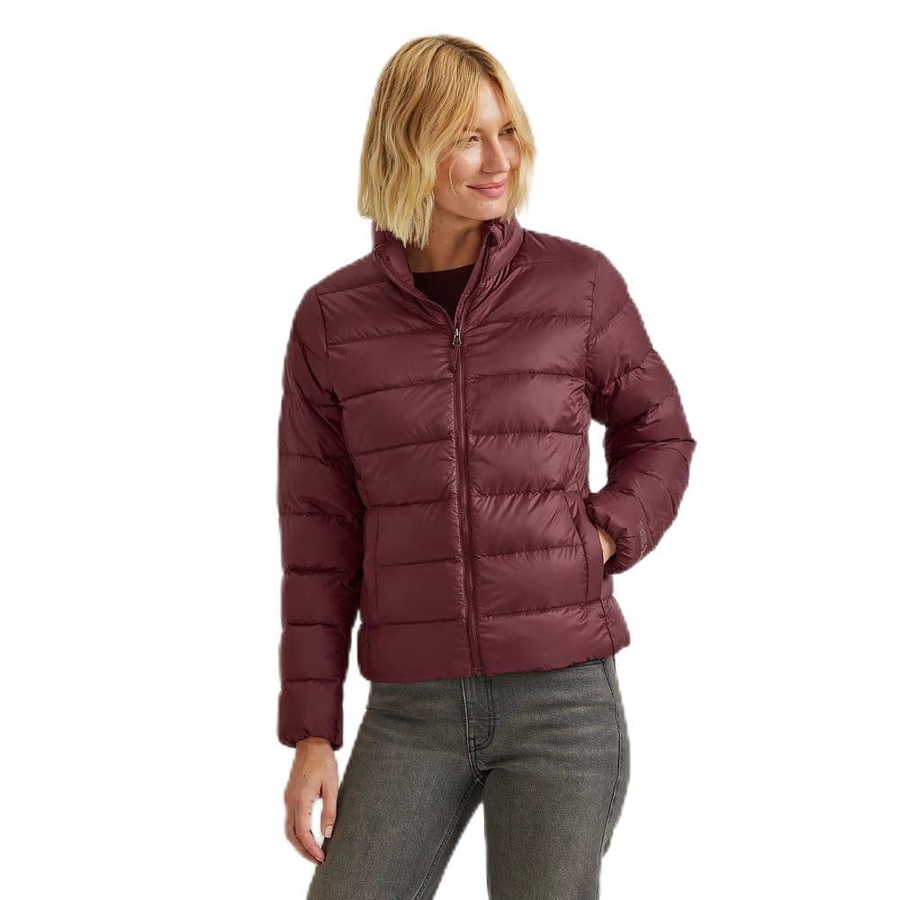 Eddie Bauer Women’s CirrusLite Down Jacket, Black Cherry, X-Small