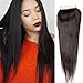 Nadula 12A Brazilian Straight Free Part Lace Closure 4×4inch 130% Density 100% Unprocessed Virgin Human Hair Closure Natural Color (14inch)