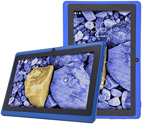 FunnPab 7 Inch Quad Core A33 Android 4.4.2 Bluetooth WiFi 1024X600 HD Dual Camera Tablet PC (8GB Blue)