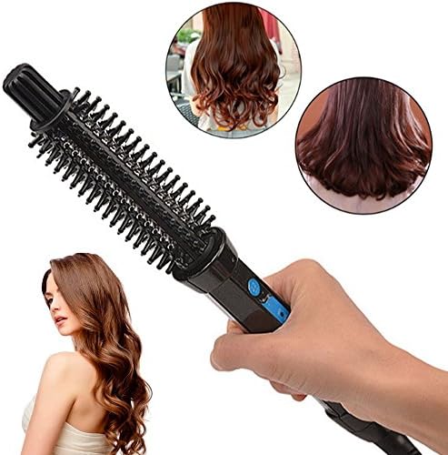 4 In 1Ceramic Anion Hair Curler Comb Hairbrush LCD Curling/Straighting Straightener Brush Roller Iron Fashion Styling Tools