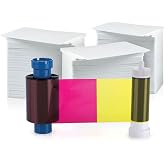 AlphaCard YMCKO 300 Print Ribbon/Card Pack for Pilot and Compass Printers