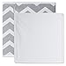 DII Non Woven Polyester Storage Bin, Chevron, Gray, Large Set of 2