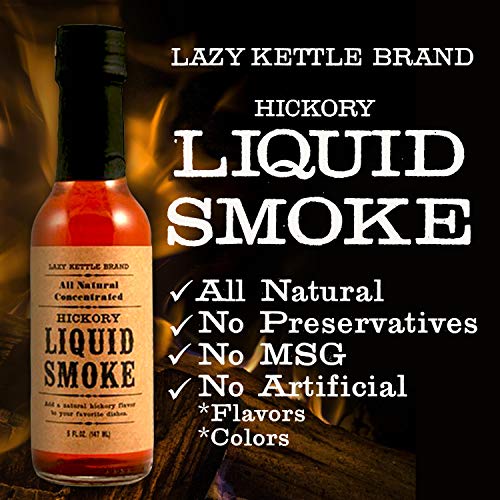Lazy Kettle Brand All Natural Liquid Smoke Perfect for Flavoring Meat