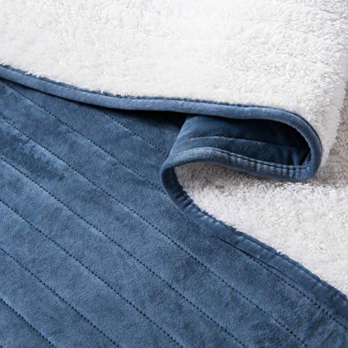 image for KASENTEX Plush Poly Velvet Lavish Design Quilt Set with Reversible Shu