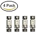farhop® 1.5-3V Micro Vibration Motor with Double Vibrating Heads/Double Eccentric Heads with Clamshell Packaging (4-Pack)