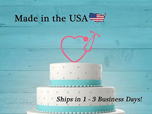 Nurse Heart Stethoscope Nurse Cake Topper Stethoscope Heart