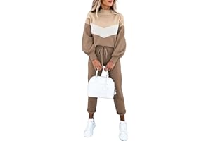 Fixmatti Women's 2 Piece Outfits Long Sleeve Pullover Sweatshirt Jogger Pants Sweatsuit
