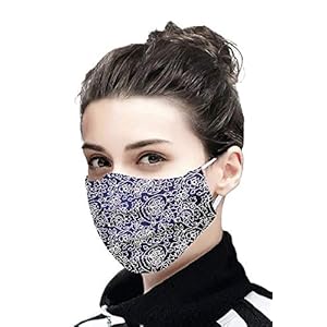 STOP Men’s Rayon Face Mask (Pack of 5) (A20MASKPK5AE1001_Assorted_Free Size 5 Count (Pack of 1))