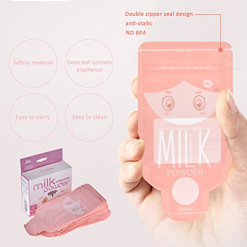 per 30pack Baby Disposable Milk Powder Storage Bag BPA Free Portable Dispenser Formula Pouch for Travelling