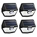 MEIKEE Solar Lights Outdoor, 30 LED Wireless IP65 Waterproof Motion Sensor Light,Easy to Install Solar Lights with 120° Wide Angle,LED Solar Lights Perfect for Patio,Yard,Garden,Garage(450 LM,4-Pack)
