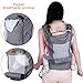 Lictin Baby Carrier for Newborn - Baby Carriers Front and Back, Breathable Adjustable Ergonomic Baby Backpack Carrier for Infant up to 33 lbs/ 15 kg, Gray