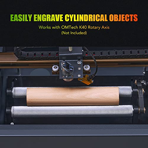 OMTech CO2 Laser Engraver, 8"x12" Desktop K40 Laser Engraving Machine