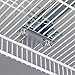 Household Essentials Glidez Paint-Finished Steel Pull-Out/Slide-Out Storage Organizer with Plastic Liner - Under Cabinet or Wire Shelf Use - 1-Tier Design - Fits Standard Size Cabinet or Shelf, White