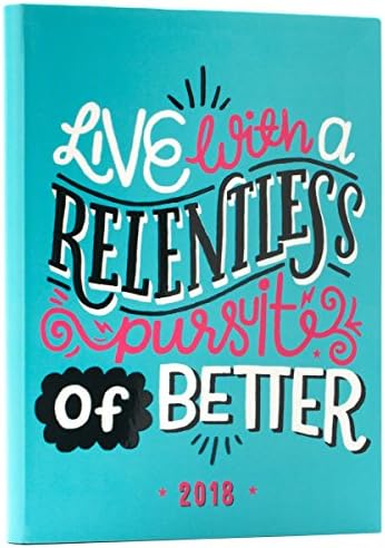 High Note 2018 Pursuit of Better 18-Month Weekly Planner, Contemporary, Durable, Soft-Cover, Foil Embellished Planner Featuring Unique, Original, Designer Art by Stephanie Baxter (CHZ0303)