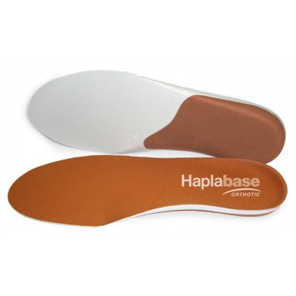 Hapla Base Orthotic Insoles, 15mm Deep Heel Cup, Contou Arch SupporT, Durable Low Slip Top Cover, Brown, 9 UK