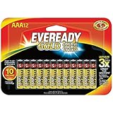 Eveready Gold AAA Batteries, Alkaline Triple A Battery (12 Count) A92BP-12