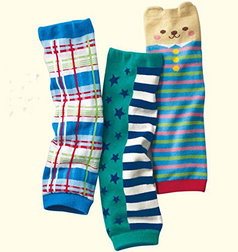 Lucky Staryuan Set of 6 Cotton Baby Cartoon Kneepads Leg Protector Style 1 - Thumbnail 3