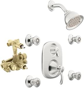 Moen 273-3330 Vestige Moentrol Vertical Spa Set with Valve, Chrome