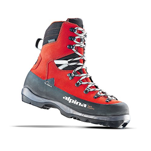 Alpina Sports Alaska Leather Backcountry Cross Country Nordic Ski Boots, Red, Euro 43 - Thumbnail 3