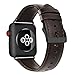 OUHENG Compatible with Apple Watch Band 38mm 40mm, Genuine Leather Band Replacement Compatible with Apple Watch Series 6 5 4 3 2 1 SE 38mm 40mm, Dark Brown